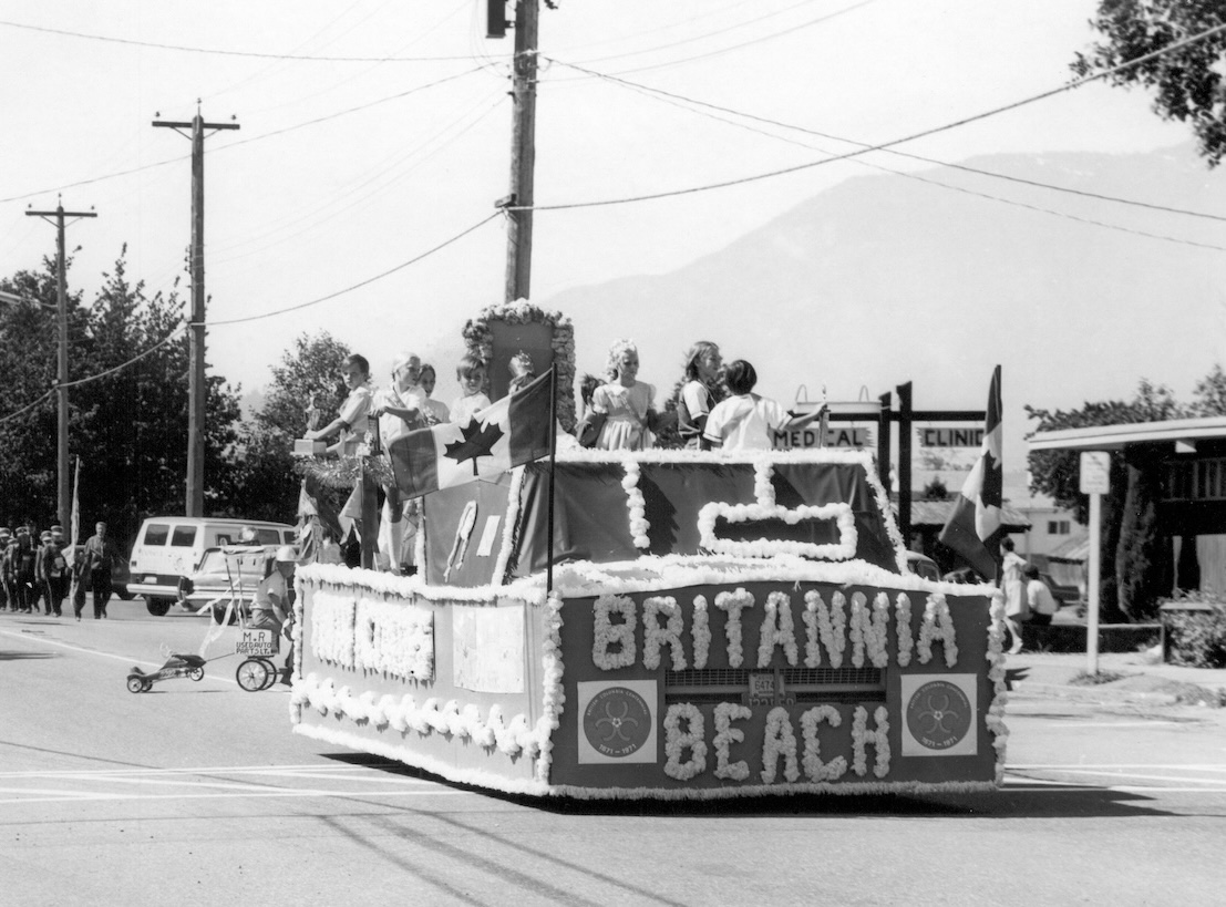 Britannia Beach decorated parade float