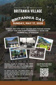 Poster for Britannia Day celebration with list of events
